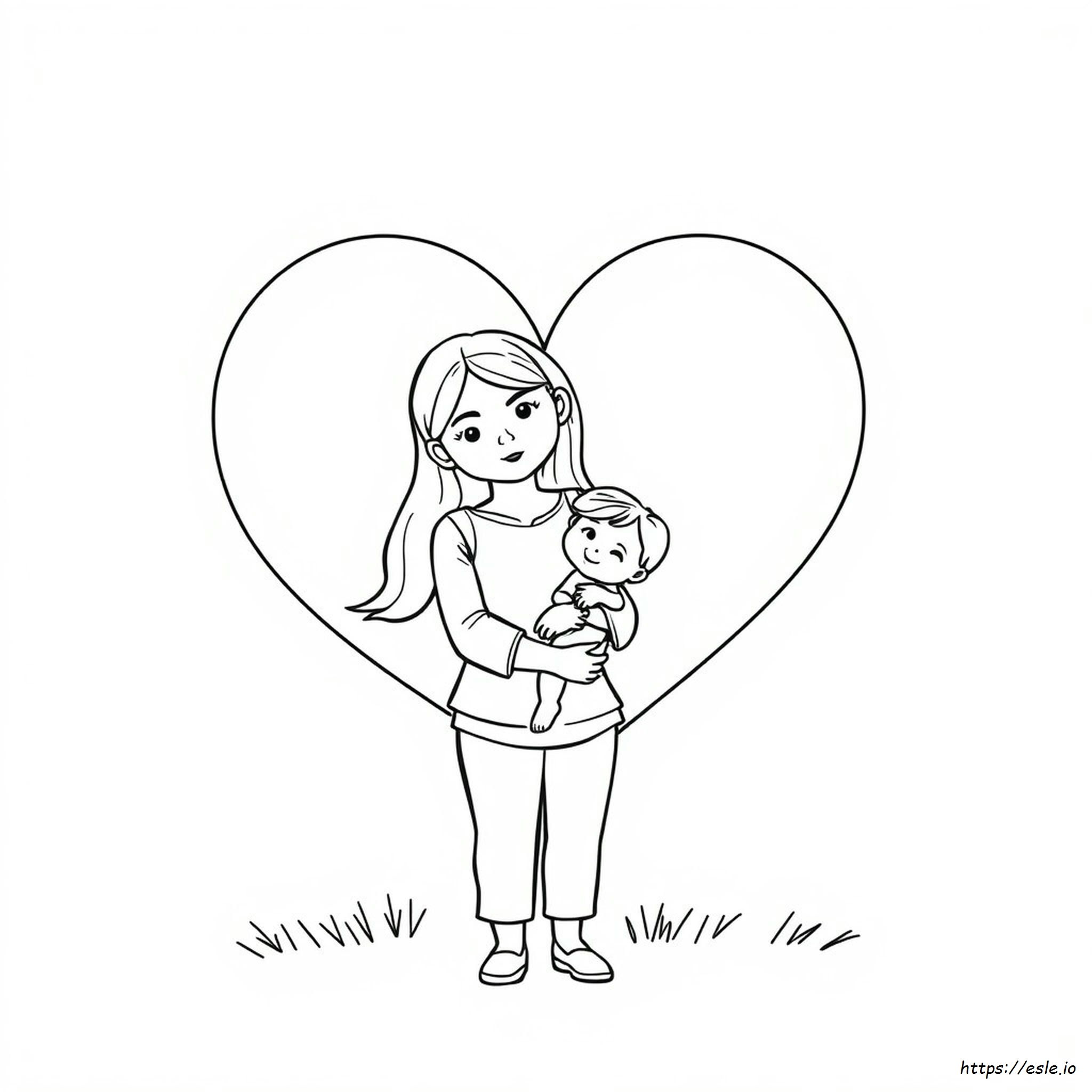 Best Mom Coloring Pages