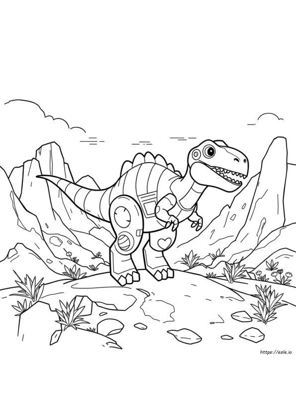Dino Rescue Bots Da Colorare