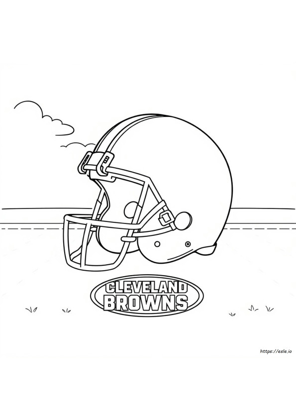 Cleveland Browns Helmet Coloring Page