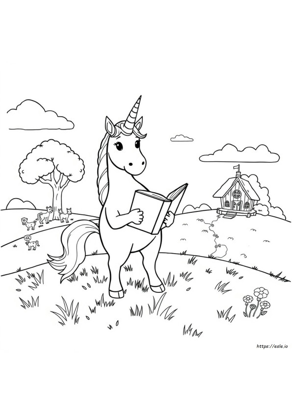 Unicorn Academy Coloring Sheets