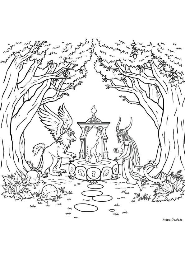 Mythografische Ausmalbilder