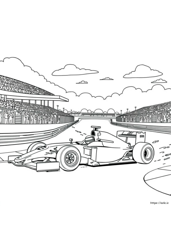 Coloriage Formule 1