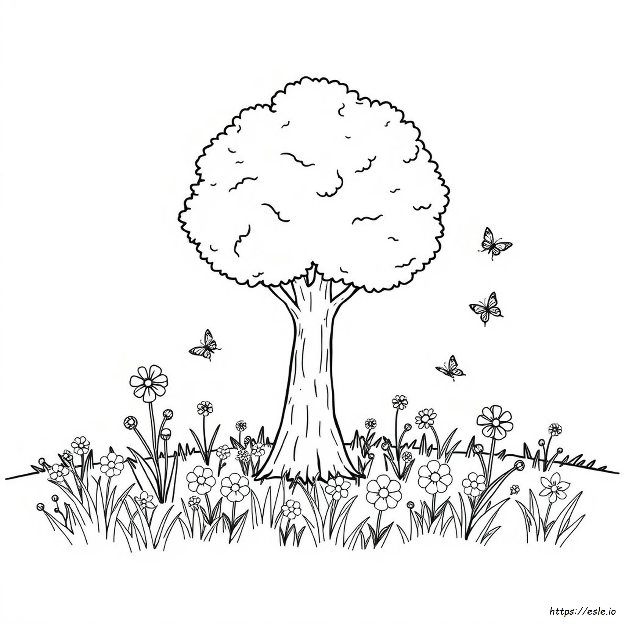 Dibujo De Naturaleza Para Colorear