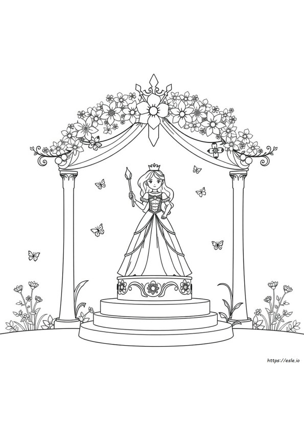 Large Princess Coloring Pages