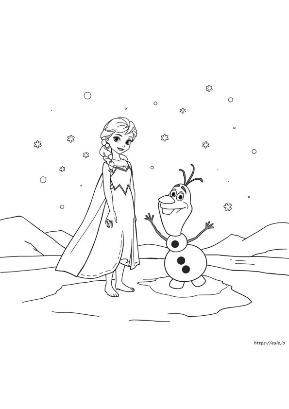 Free Online Frozen Coloring Pages