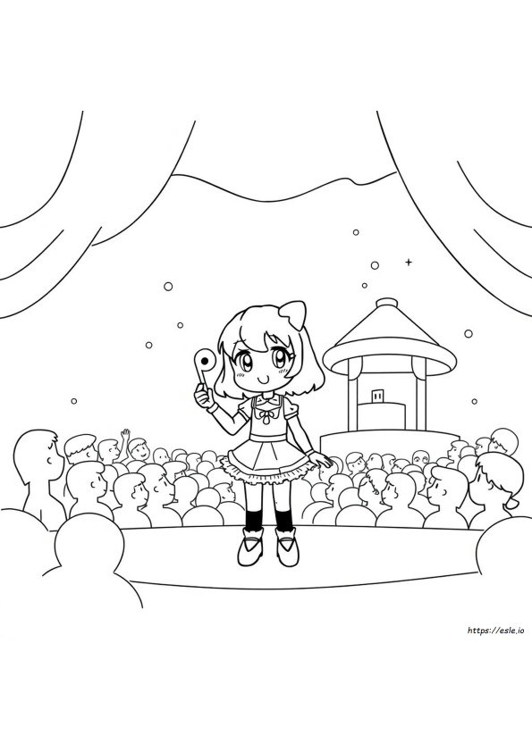 Melody Kuromi Coloring Pages