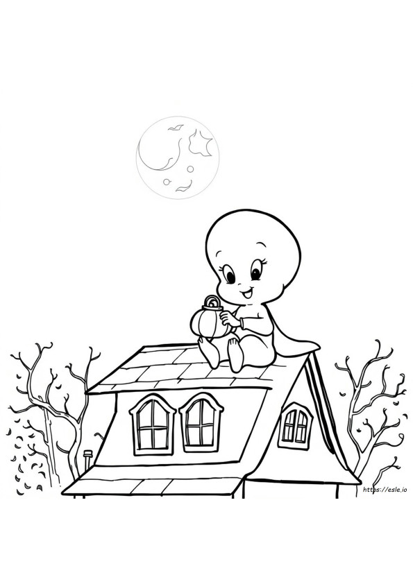 Kolorowanki Casper Halloween