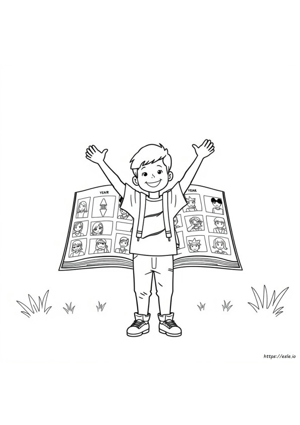 Yearbook Coloring Pages