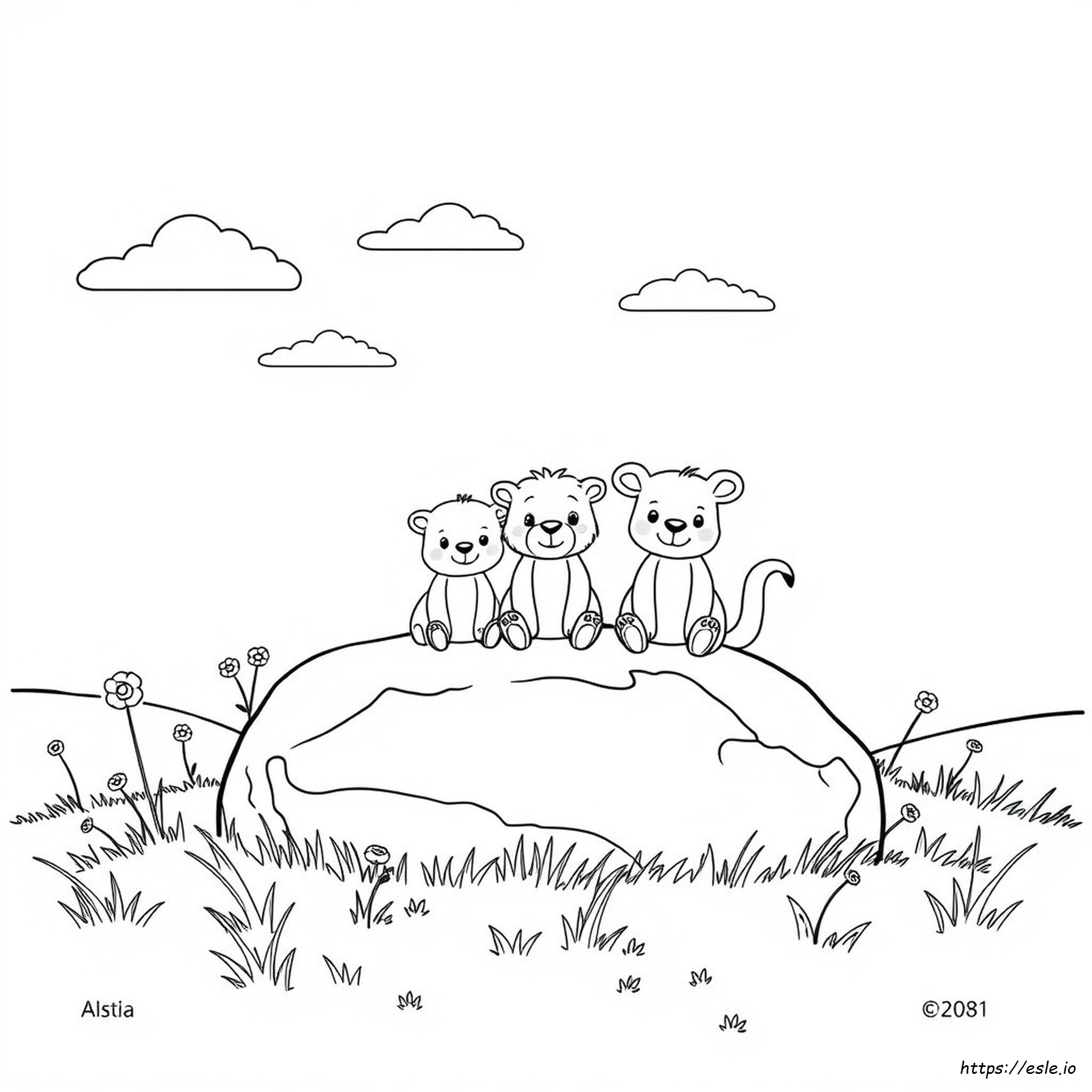 Cute Animals Coloring Pages Com