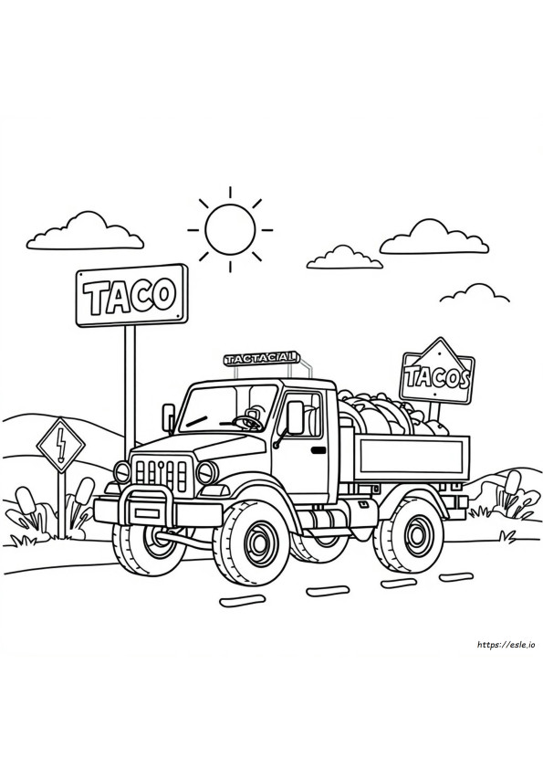 Coloriage Taco