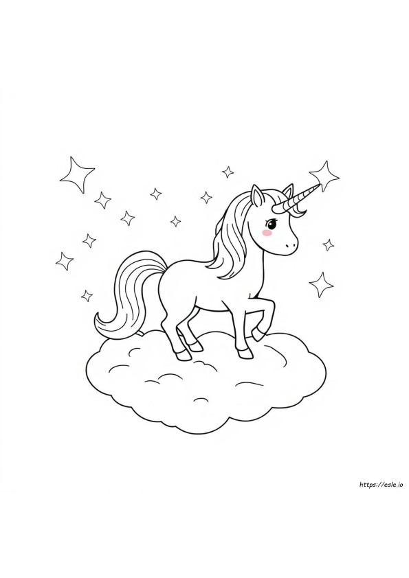 Unicorn Cute Animal Coloring Pages