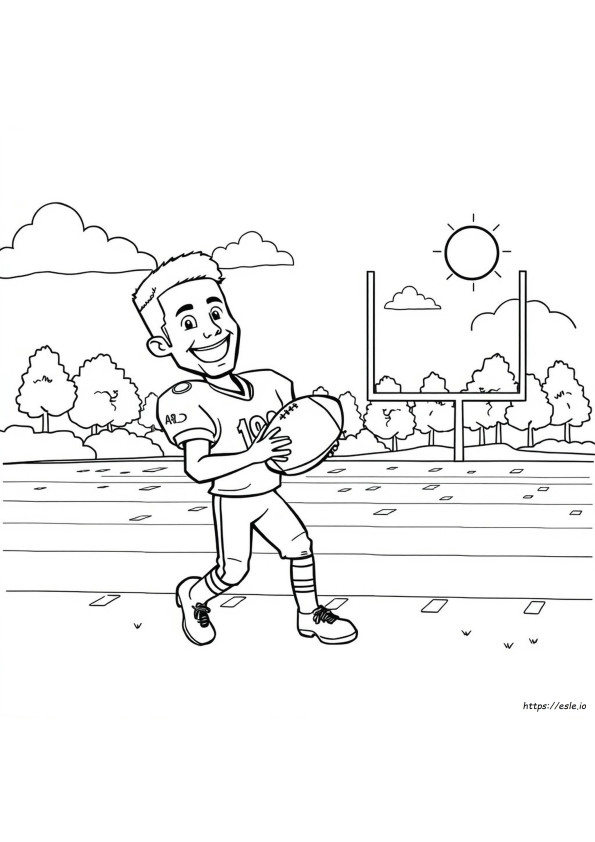 Coloriage Justin Jefferson À Imprimer - Cahier De Coloriage Football