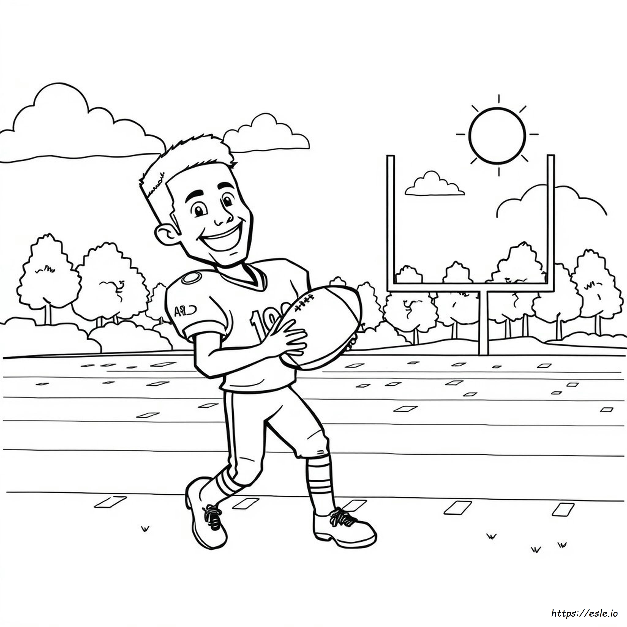 Football Coloring Book Printable Justin Jefferson Coloring Page