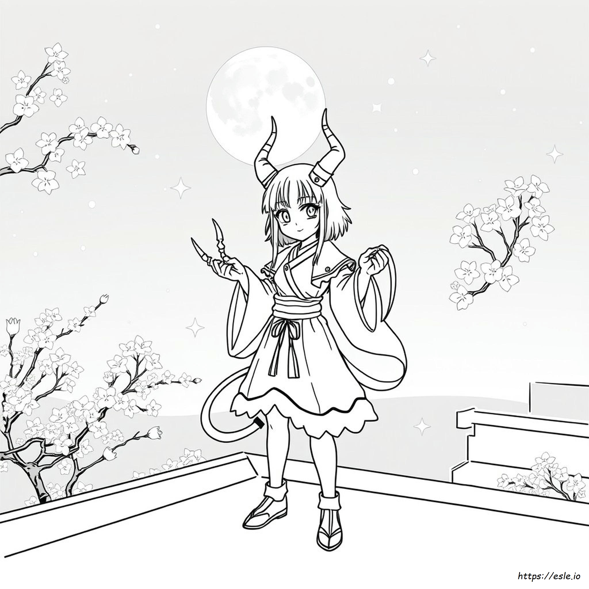 Nezuko Demon Slayer Ausmalbilder