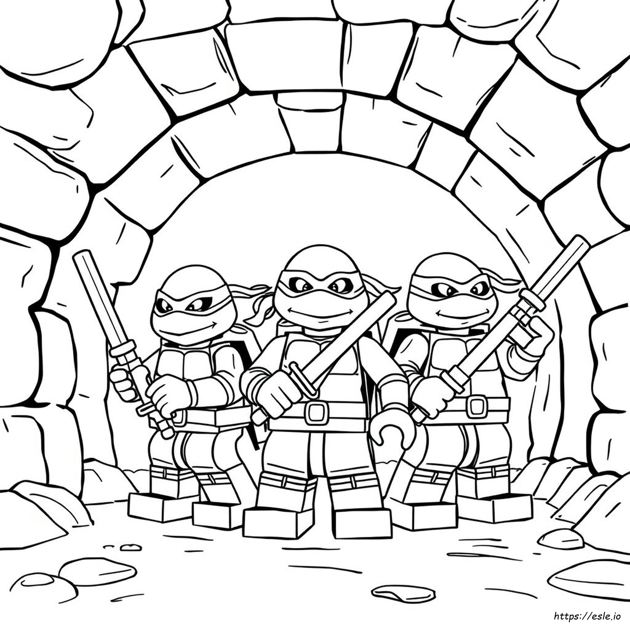 Lego Teenage Mutant Ninja Turtles Coloring Pages