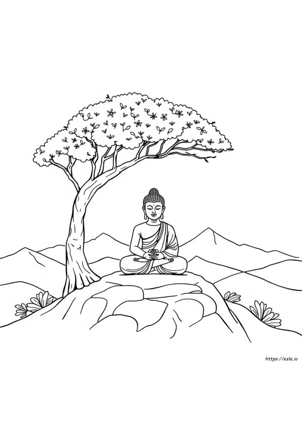 Buddha Színező Oldalak