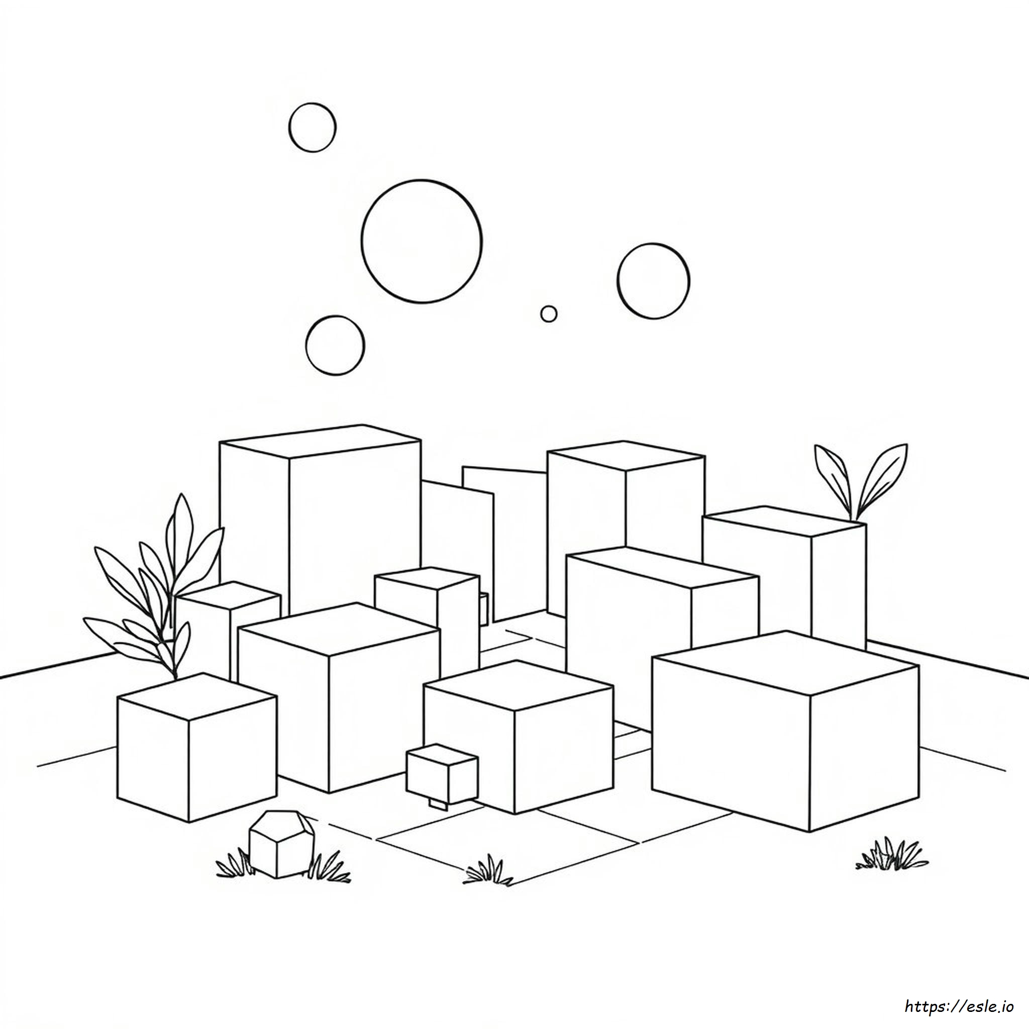 Easy Illusion Coloring Pages