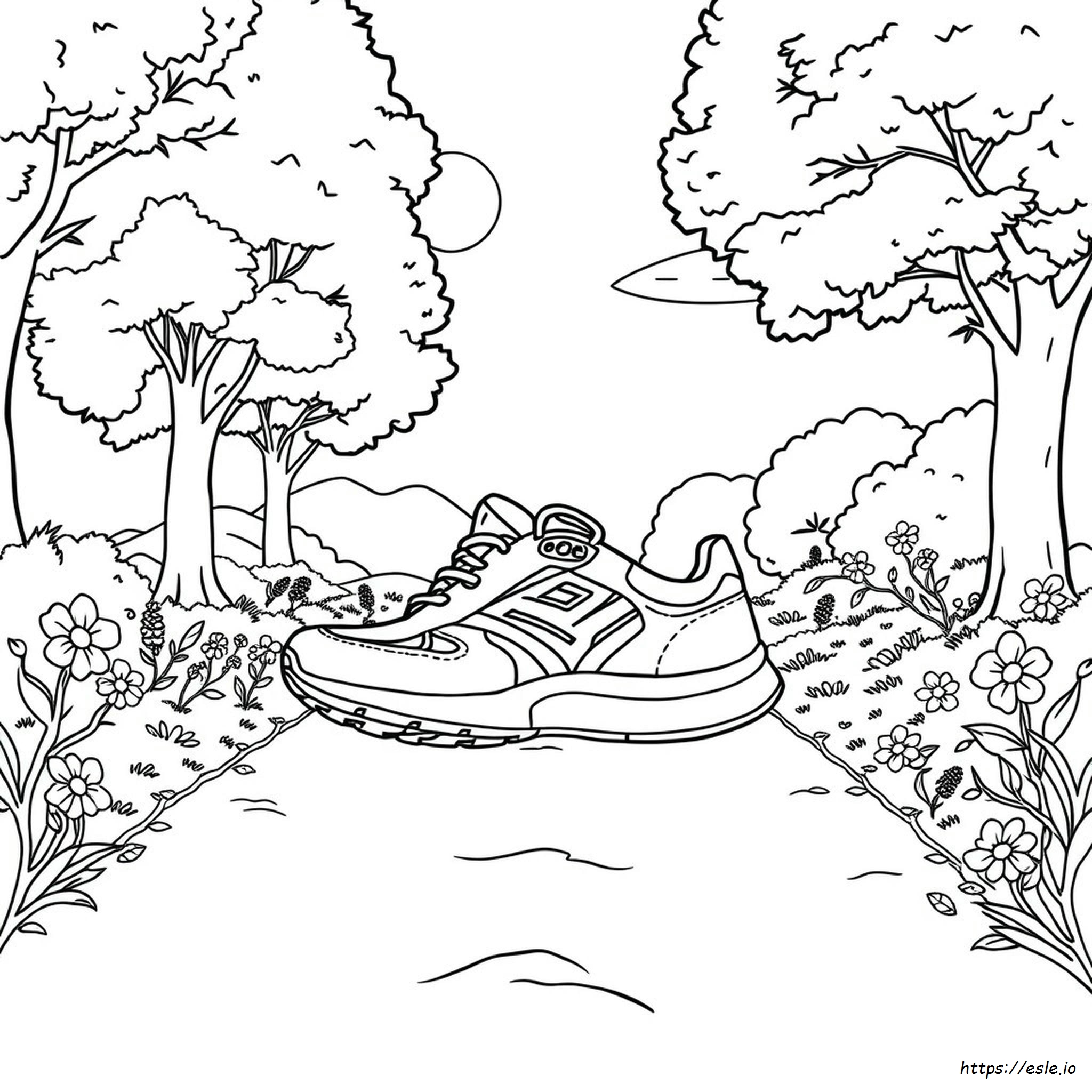 Coloring Pages Of Running Shoes