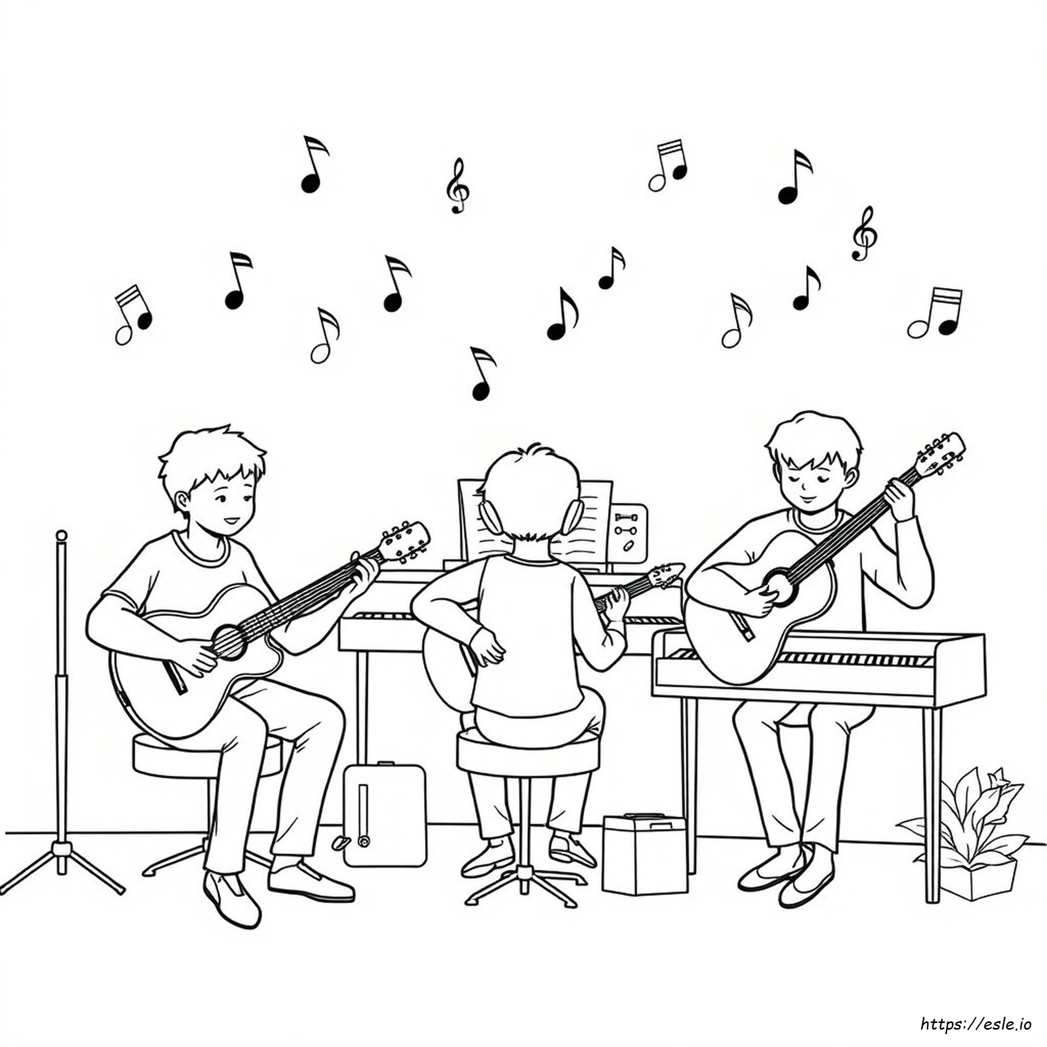 Free Coloring Pages Of Instruments