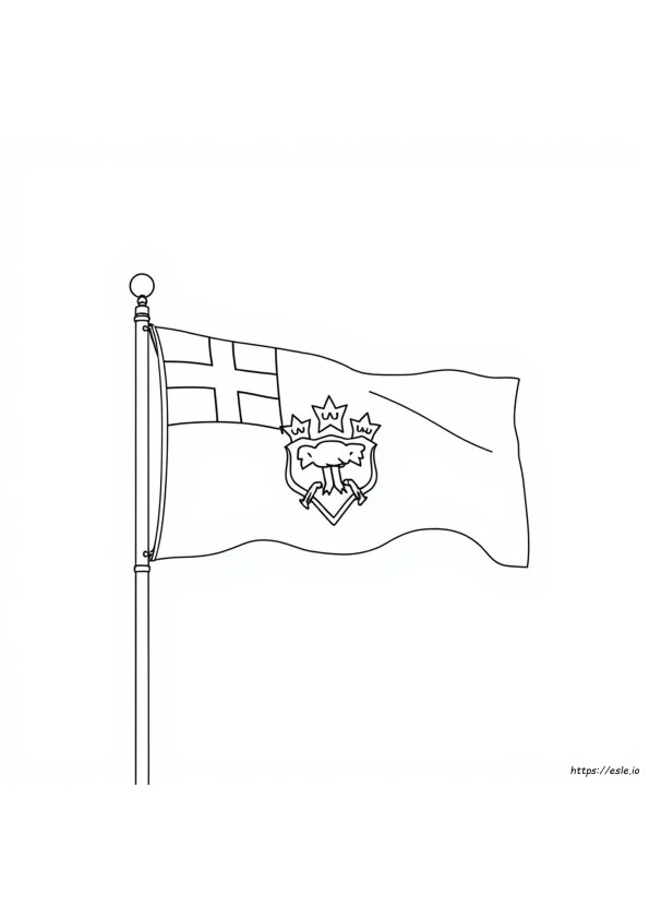 New Brunswick Flag Colouring Page