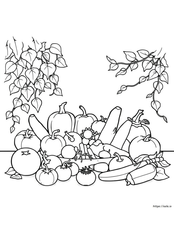 Colouring Pages Fruits And Vegetables