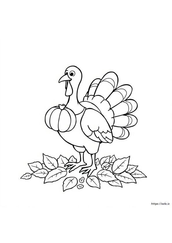 Thanksgiving Turkey Coloring Page