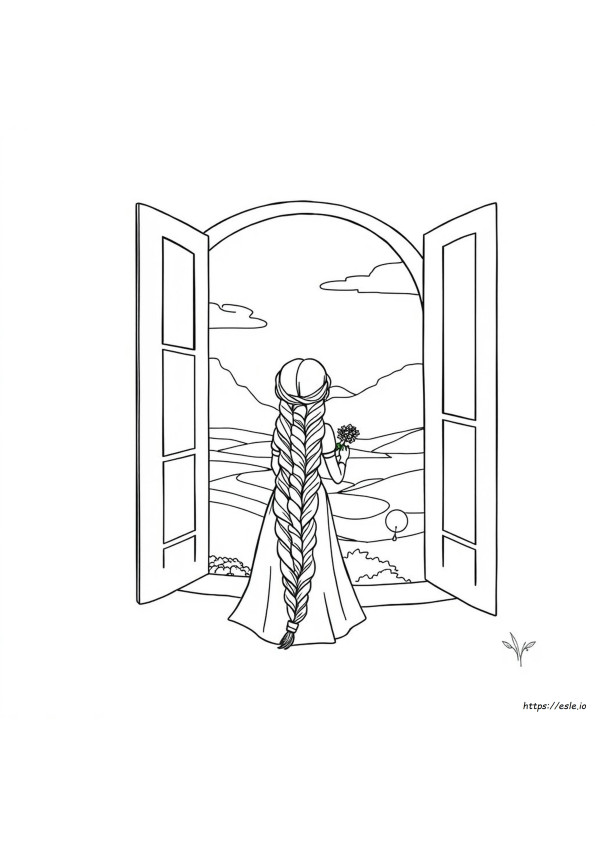 Rapunzel Zeichnung Zum Ausmalen