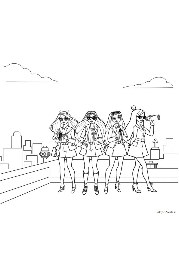 Barbie Spy Squad Kleurplaten