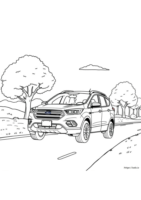 Ford Escape Coloring Page