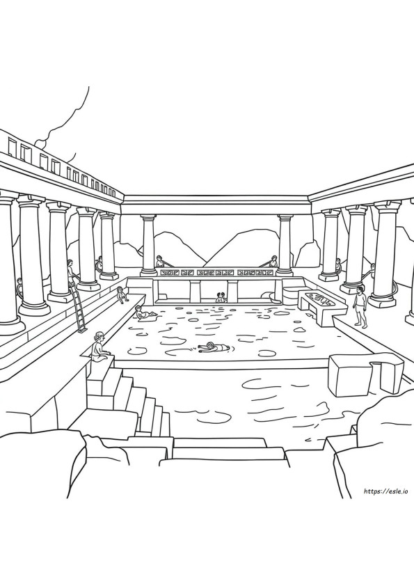 Piscina Di Betzaeta Da Colorare