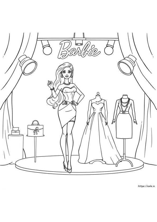 Luxe Mode Barbie Kleurplaten