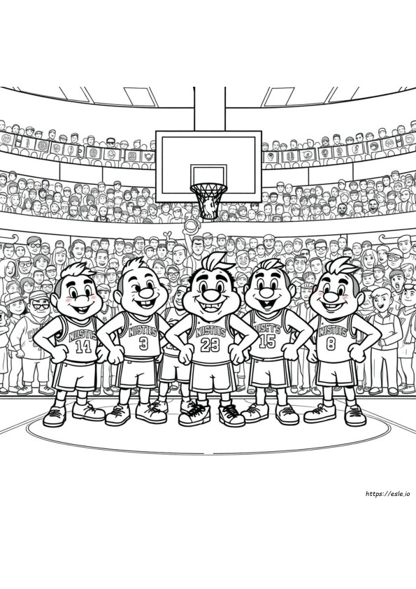 Nba Maskottchen Ausmalbilder