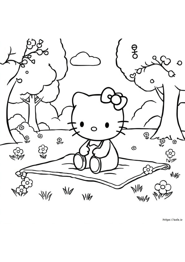 Coloring Sheets Of Hello Kitty