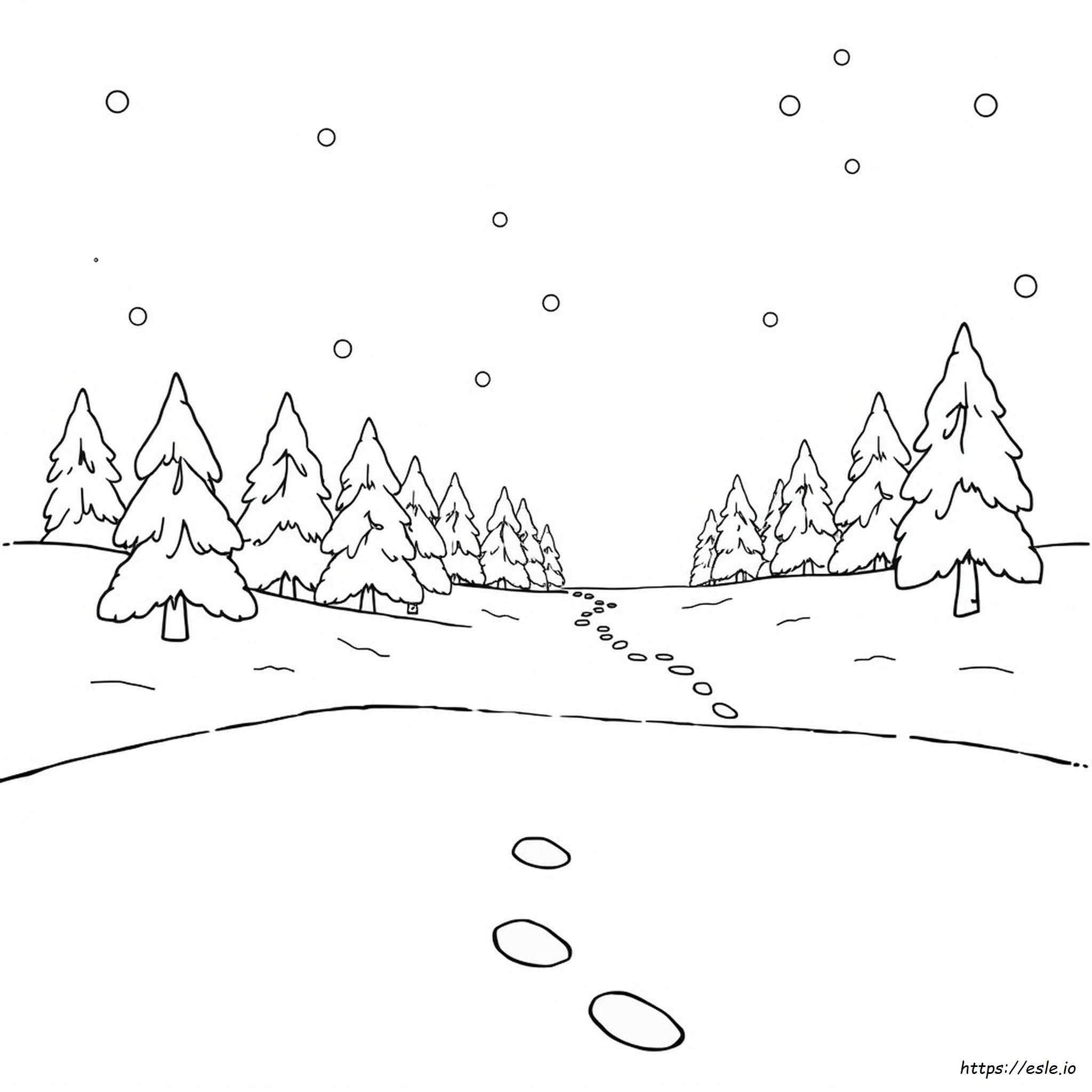 Coloring Page Of A Winter Hat