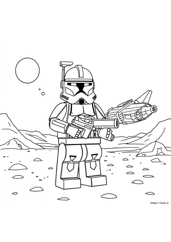 Lego Clone Trooper De Colorat