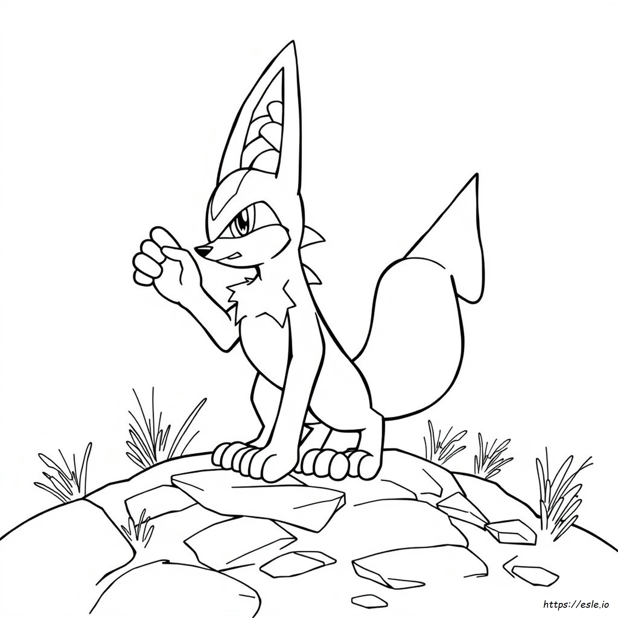Lucario Da Colorare