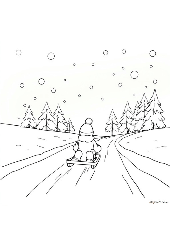 Free Winter Colouring Pages