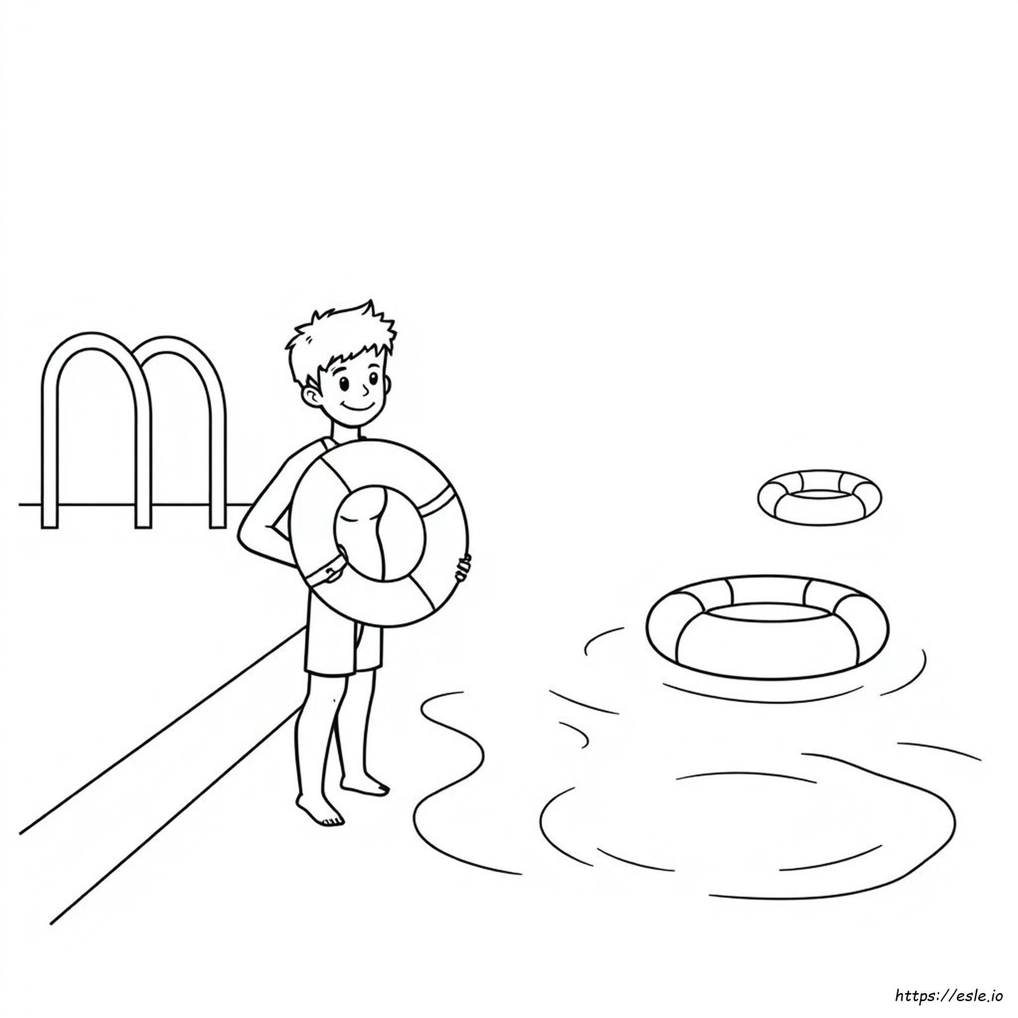 Disegni Da Colorare Gratuiti Sulla Sicurezza In Acqua Da Stampare