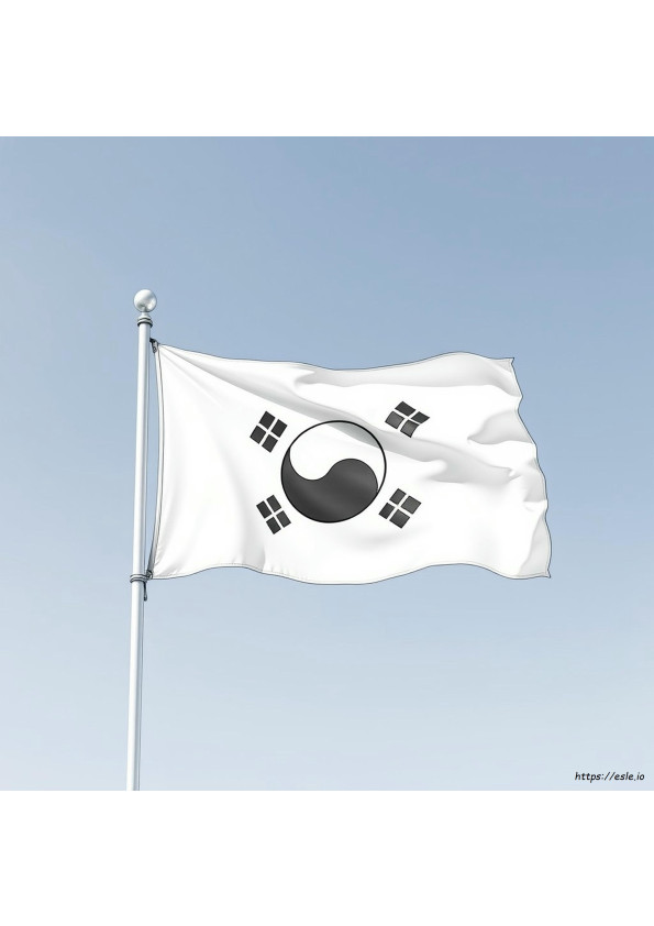 south-korea-flag-colouring-page