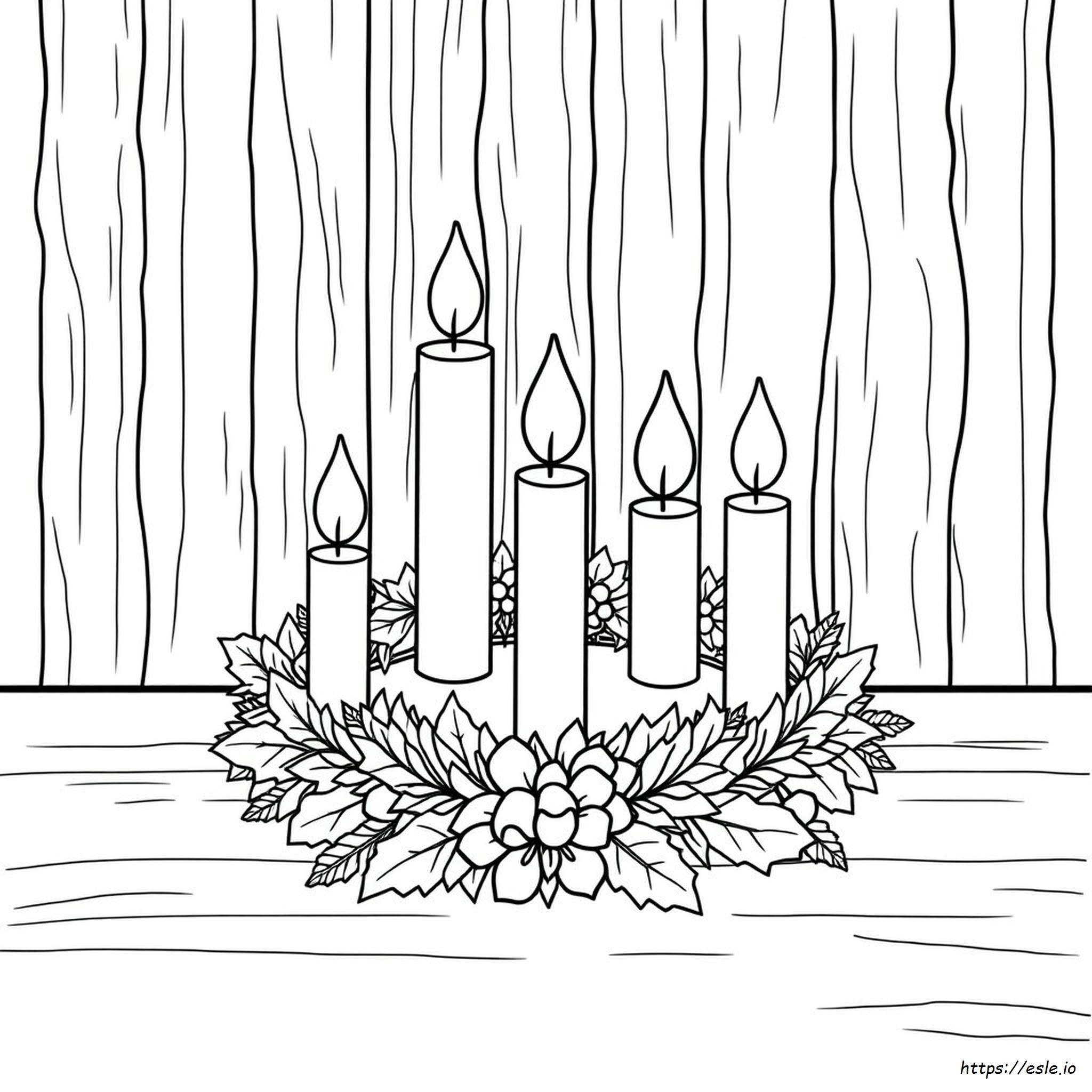 corona-de-adviento-con-velas-para-colorear