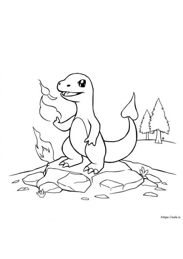 Charmander Colouring Sheet