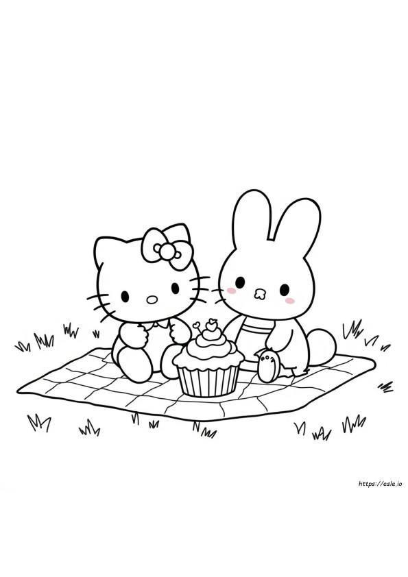 Hello Kitty Cinnamoroll Disegni Da Colorare