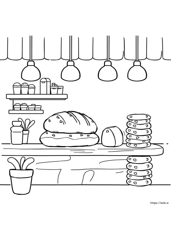 Disegno Da Colorare Barbershop Di Choco, Il Pane