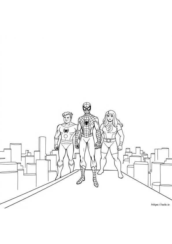 Coloring Pages Spidey Ei Suoi Fantastici Amici Da Colorare