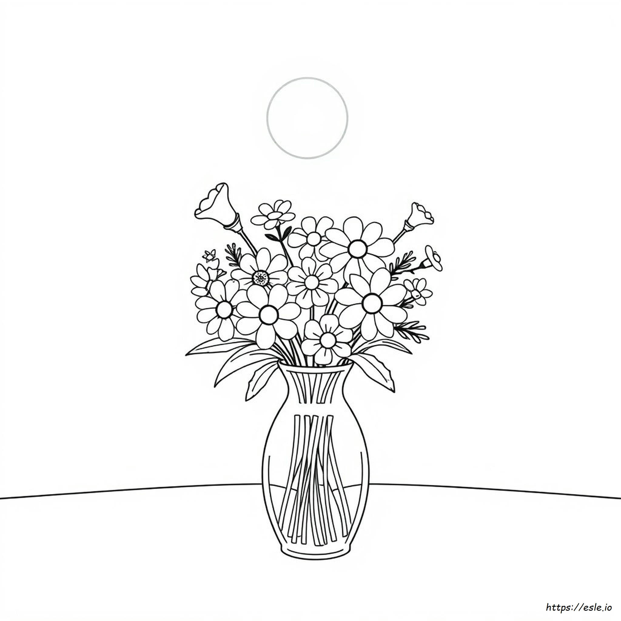 Blumenvase Ausmalbilder Zum Ausdrucken