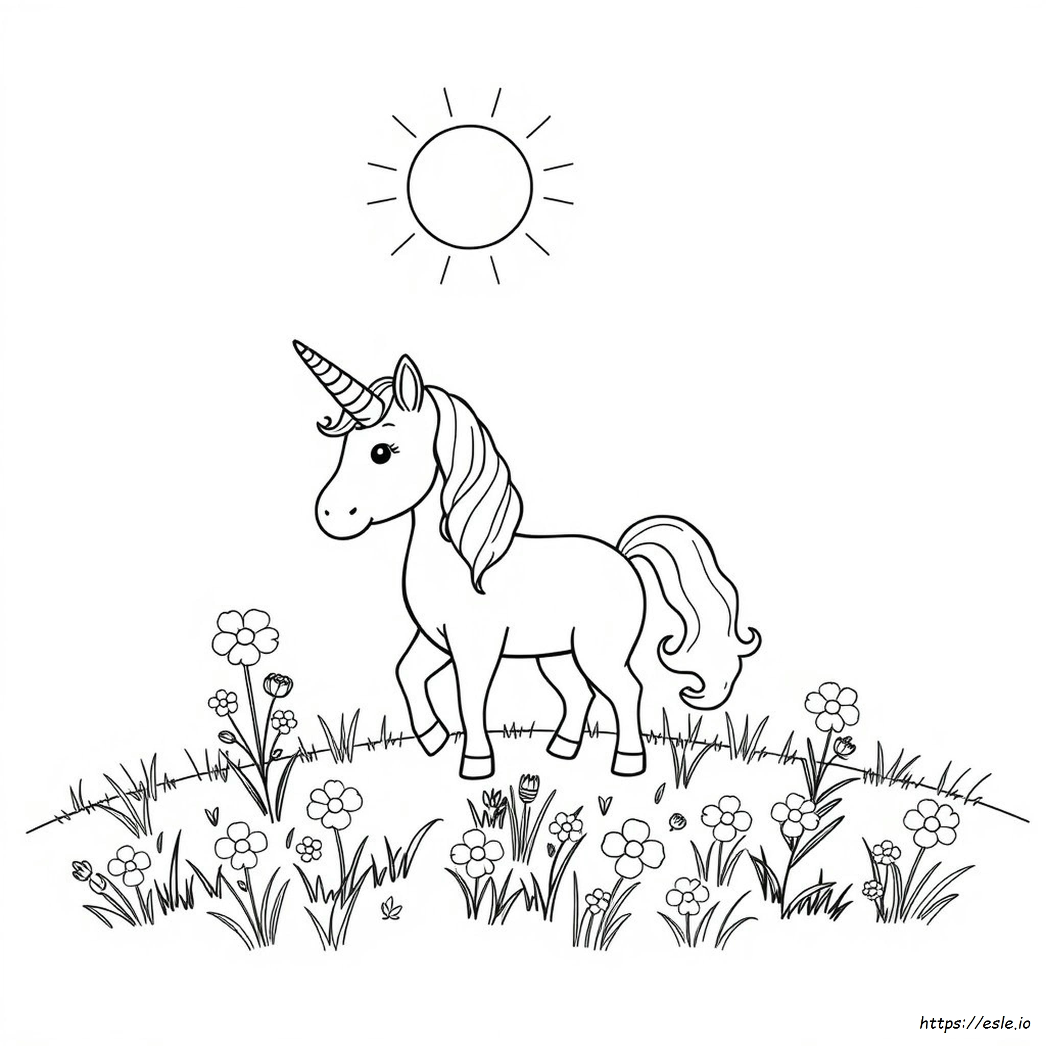Coloriage Bébé Licorne