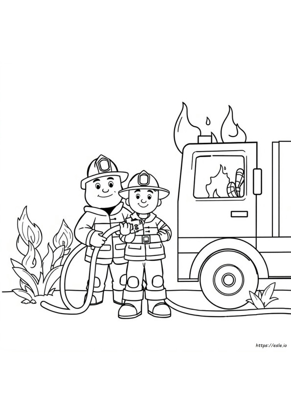 Fire Prevention Coloring Sheets