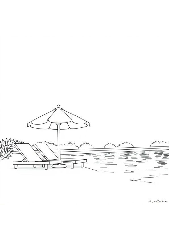 Páginas Para Colorear De Piscina