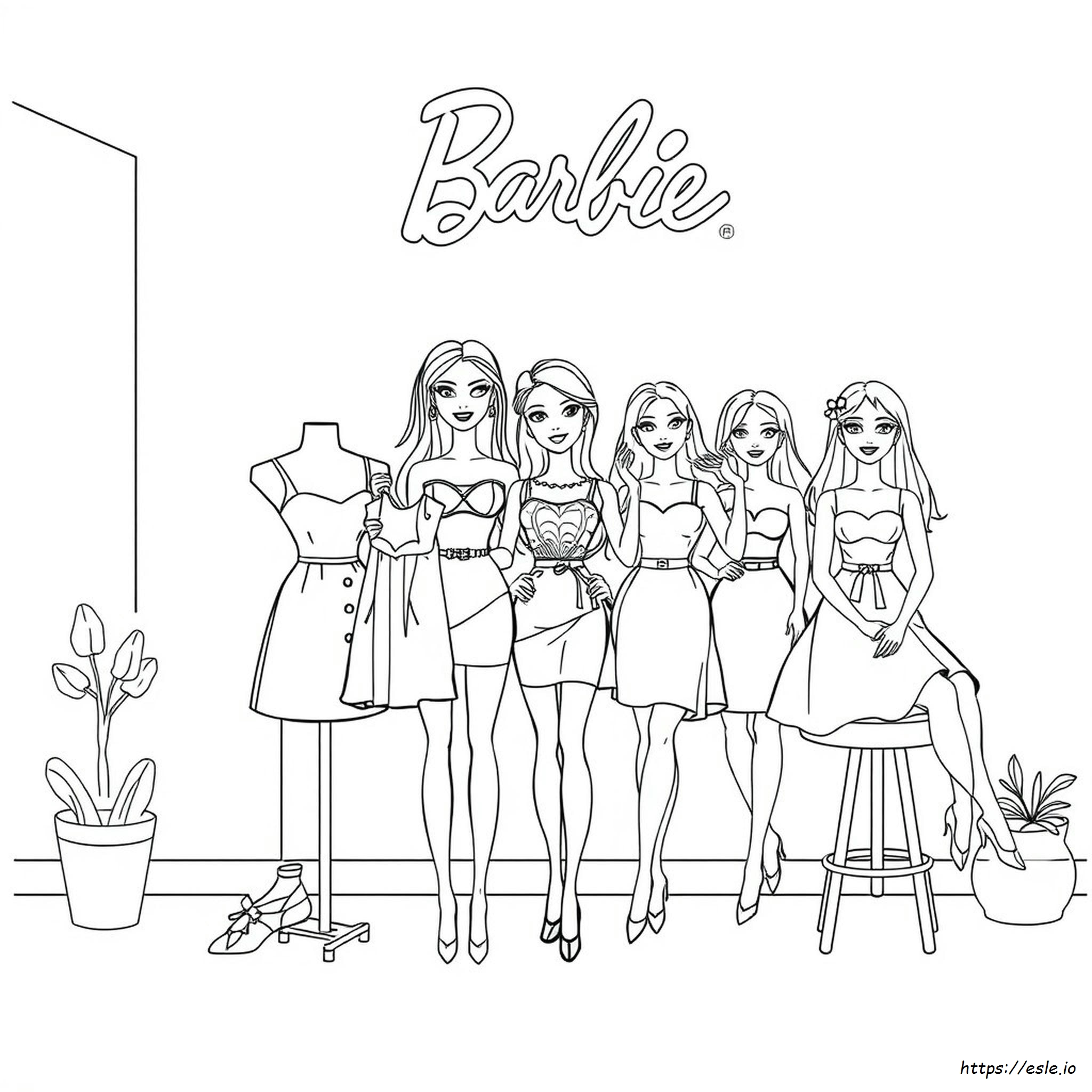 Barbie Dan Teman Teman Fashion Gambar Mewarnai barbie-dan-teman-teman-fashion-gambar-mewarnai