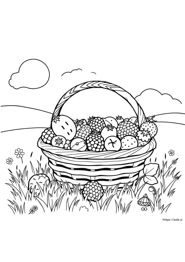 Fruits Coloring Worksheets For Kindergarten Pdf